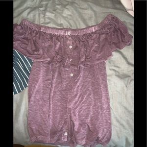 AMERICAN EAGLE Off- The- Shoulder Shirt